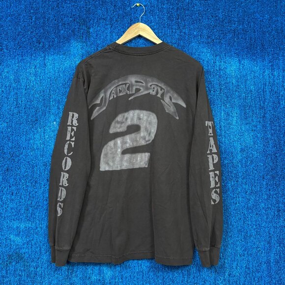 Travis Scott Jack Boys 2 Brown Rap Long Sleeve T-shirt Size Large - Picture 2 of 5